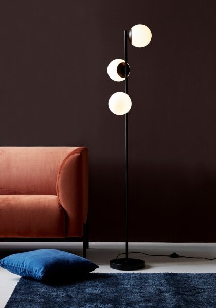 Nordlux - Lampada con piedistallo LILLY 3xE14/25W/230V nero