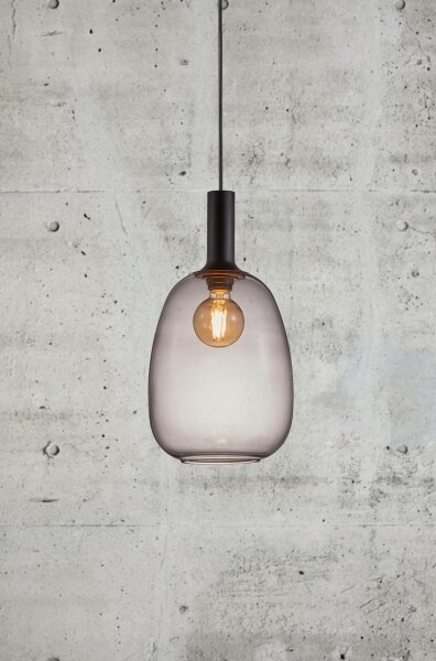 Nordlux - Lampadario a sospensione con filo ALTON 1xE27/60W/230V nero