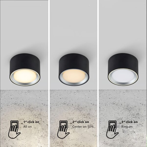 Nordlux - Faretto LED FALLON LED/5,5W/230V nero