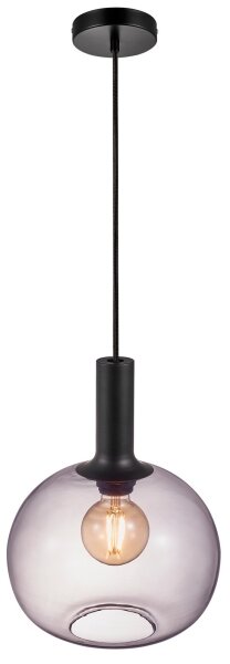 Nordlux - Lampadario a sospensione con filo ALTON 1xE27/60W/230V nero