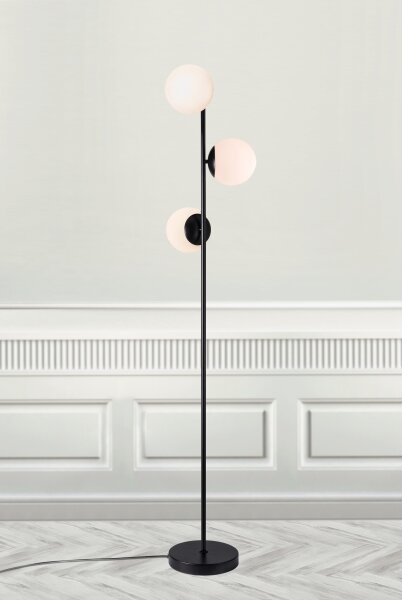 Nordlux - Lampada con piedistallo LILLY 3xE14/25W/230V nero