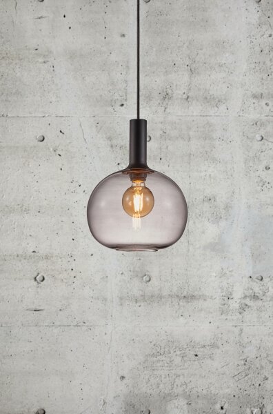 Nordlux - Lampadario a sospensione con filo ALTON 1xE27/60W/230V nero