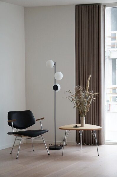 Nordlux - Lampada con piedistallo LILLY 3xE14/25W/230V nero