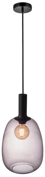 Nordlux - Lampadario a sospensione con filo ALTON 1xE27/60W/230V nero