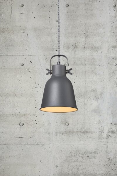 Nordlux - Lampadario a sospensione con filo ADRIAN 1xE27/25W/230V diametro 16 cm antracite