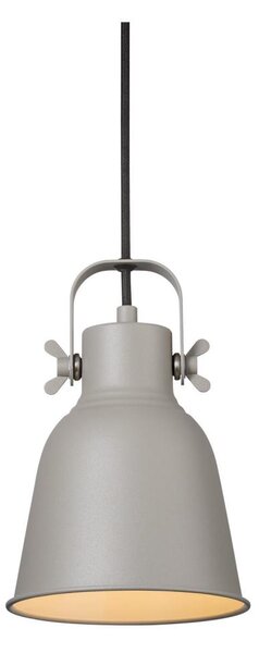 Nordlux - Lampadario a sospensione con filo ADRIAN 1xE27/25W/230V diametro 16 cm grigio