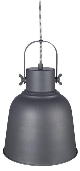 Nordlux - Lampadario a sospensione con filo ADRIAN 1xE27/40W/230V diametro 25 cm antracite