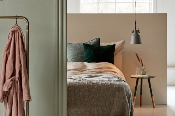 Nordlux - Lampadario a sospensione con filo ADRIAN 1xE27/25W/230V diametro 16 cm grigio