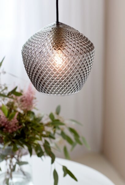 Nordlux - Lampadario a sospensione con filo ORBIFORM 1xE27/40W/230V nero/grigio