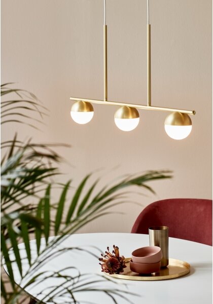 Nordlux - Lampadario a sospensione con filo CONTINA 3xG9/5W/230V ottone