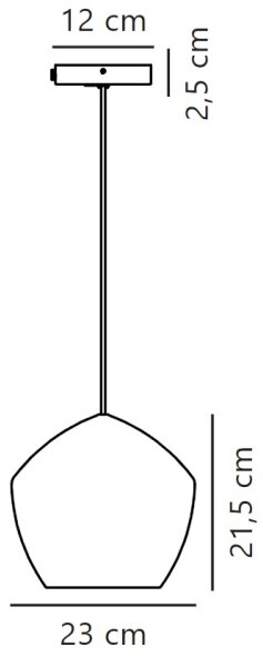 Nordlux - Lampadario a sospensione con filo ORBIFORM 1xE27/40W/230V nero/grigio
