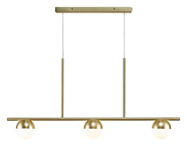 Nordlux - Lampadario a sospensione con filo CONTINA 3xG9/5W/230V ottone
