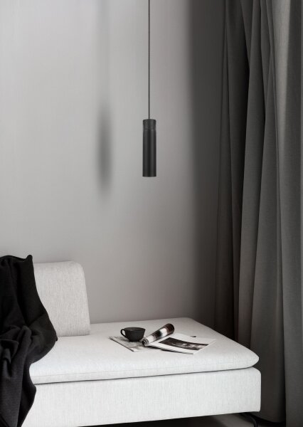 Nordlux - Lampadario a sospensione con filo TILO 1xGU10/15W/230V nero