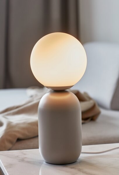 Nordlux - Lampada da tavolo NOTTI 1xE14/25W/230V grigio