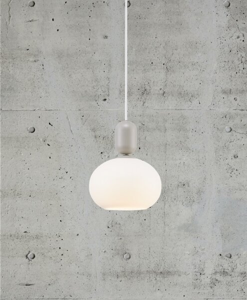 Nordlux - Lampadario a sospensione con filo NOTTI 1xE27/40W/230V grigio