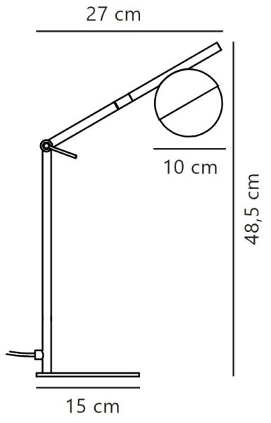 Nordlux - Lampada da tavolo CONTINA 1xG9/5W/230V nero