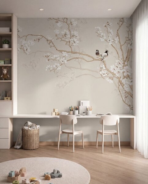 Carta da parati Magnolia in giardino, Carta da parati Foresta, Carta da parati Alberi, u25842d1 : Uwalls.it