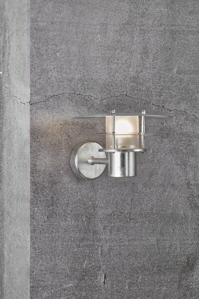 Nordlux - Applique da esterno BASTIA 1xE14/12W/230V IP54 cromo opaco
