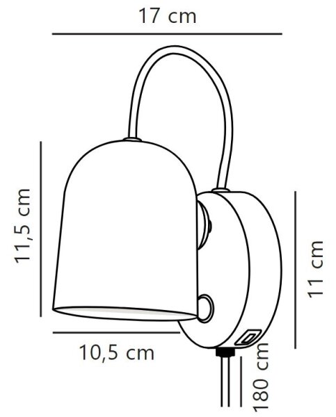 DFTP by Nordlux - Lampada da parete ANGLE 1xGU10/25W/230V bianco
