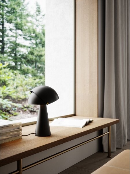 DFTP by Nordlux - Lampada da tavolo con paralume regolabile ALIGN 1xE27/25W/230V nero