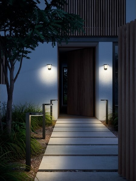 Nordlux - Lampada solare da parete LED con sensore RICA LED/5W/3,7V IP44