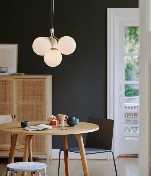 Nordlux - Lampadario a sospensione con filo IVONA 4xE27/28W/230V oro