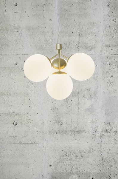 Nordlux - Lampadario a sospensione con filo IVONA 4xE27/28W/230V oro
