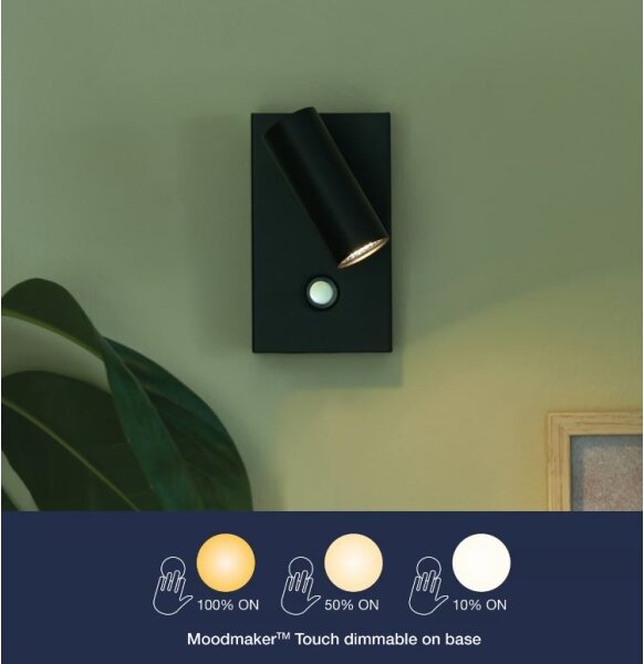 Nordlux - Faretto da parete dimmerabile OMARI LED/3,2W/230V nero