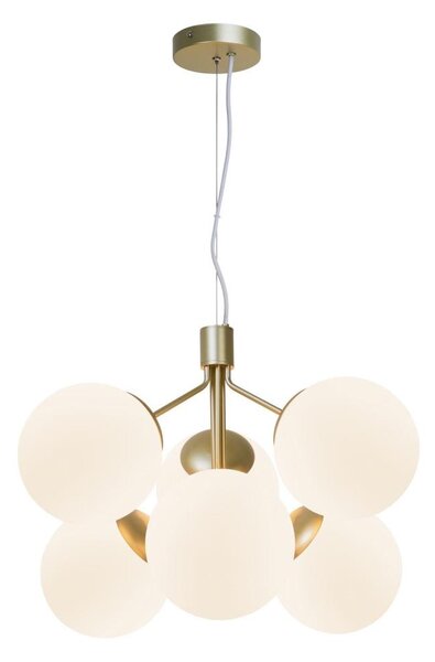 Nordlux - Lampadario a sospensione con filo IVONA 6xE27/28W/230V oro