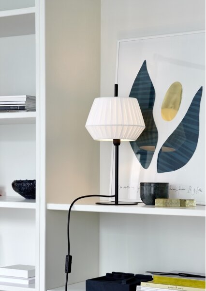 Nordlux - Lampada da tavolo DICTE 1xE14/40W/230V bianco/nero