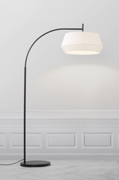 Nordlux - Lampada con piedistallo DICTE 1xE27/60W/230V nero/bianco