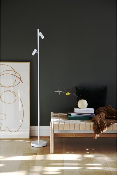 Nordlux - Lampada da terra dimmerabile a LED OMARI 2xLED/3,2W/230V bianco