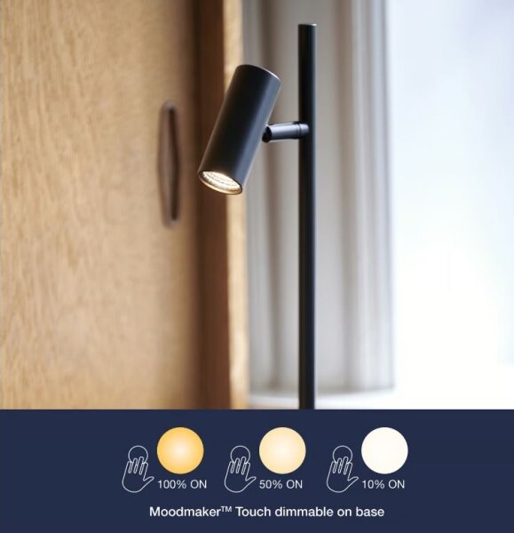 Nordlux - Lampada da tavolo LED dimmerabile OMARI LED/3,2W/230V nero