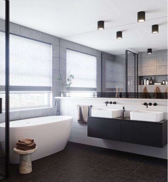 Nordlux - Faretto da bagno LED LANDON LED/6,5W/230V IP44 nero