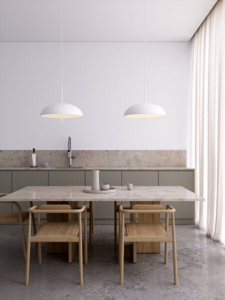 DFTP by Nordlux - Lampadario a sospensione con filo VERSALE 2xE27/15W/230V bianco