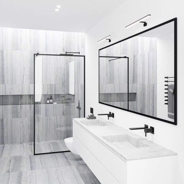 Nordlux - Illuminazione specchio bagno MARLEE LED 8,9W 230V IP44 nero