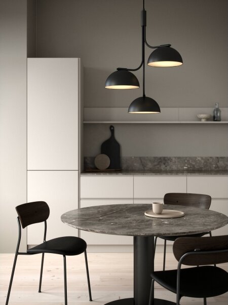 DFTP by Nordlux - Lampadario a sospensione con filo TULLIO 3xE14/25W/230V nero