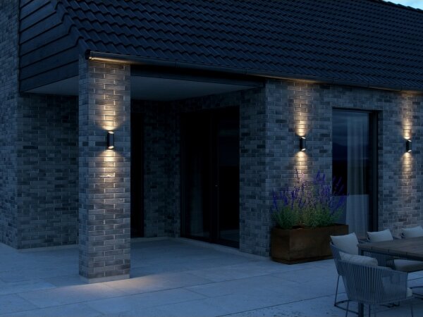 Nordlux - Applique da esterno NICO 2xGU10/35W/230V IP54 nero