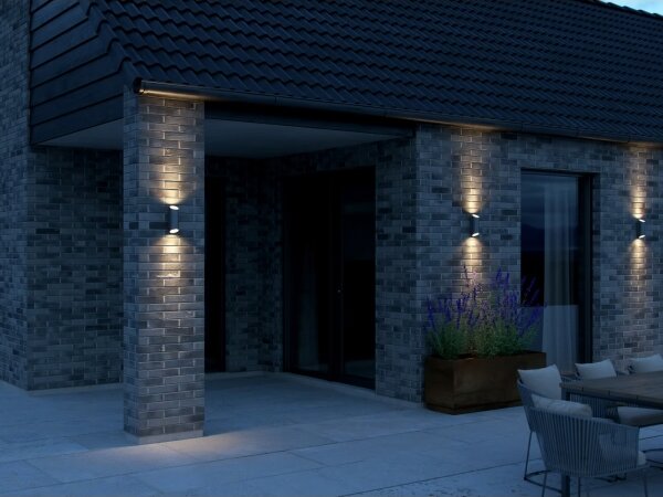 Nordlux - Applique da esterno NICO 2xGU10/35W/230V IP54 antracite