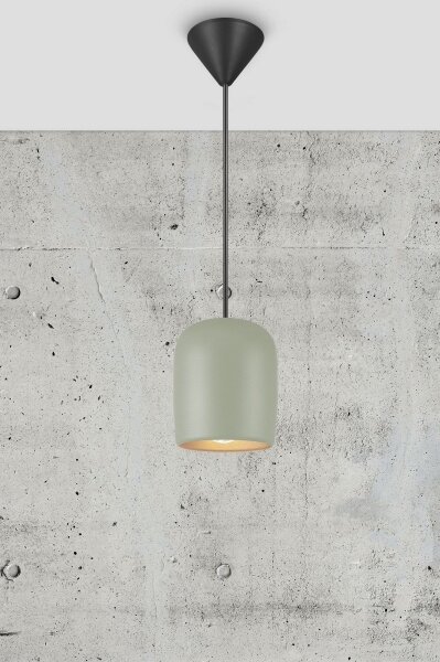 Nordlux - Lampadario a sospensione con filo NOTTI 1xE27/25W/230V verde