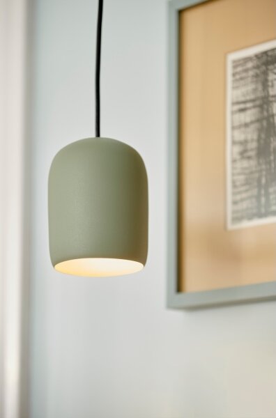 Nordlux - Lampadario a sospensione con filo NOTTI 1xE27/25W/230V verde