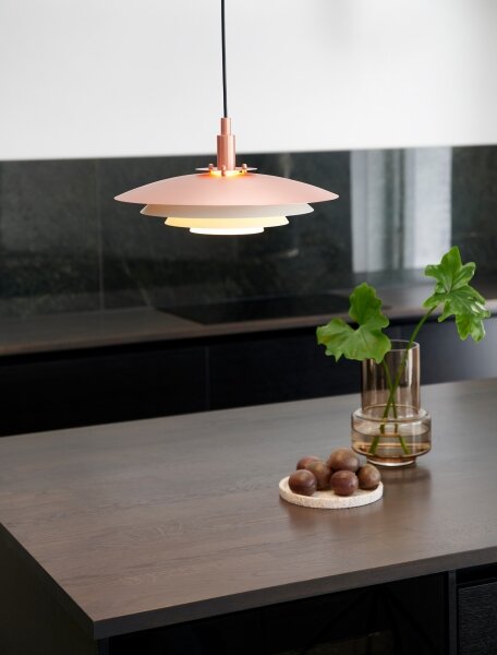 Nordlux - Lampadario a sospensione con filo BRETAGNE 1xG9/25W/230V Oro rosa