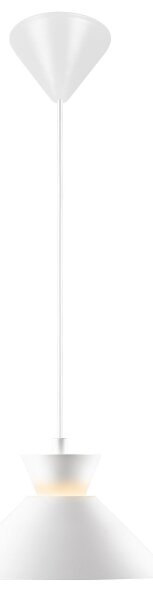 Nordlux - Lampadario a sospensione con filo DIAL 1xE27/40W/230V diametro 25 cm bianco