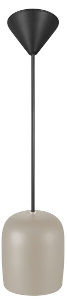 Nordlux - Lampadario a sospensione con filo NOTTI 1xE27/25W/230V grigio