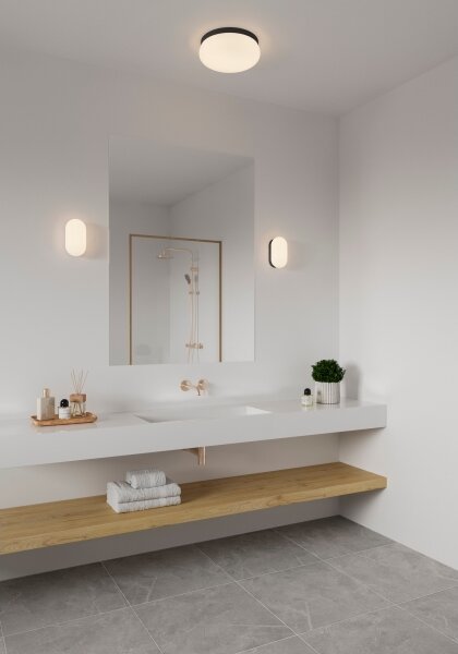 Nordlux - Applique da bagno FOAM 1xE27/55W/230V IP44 nero