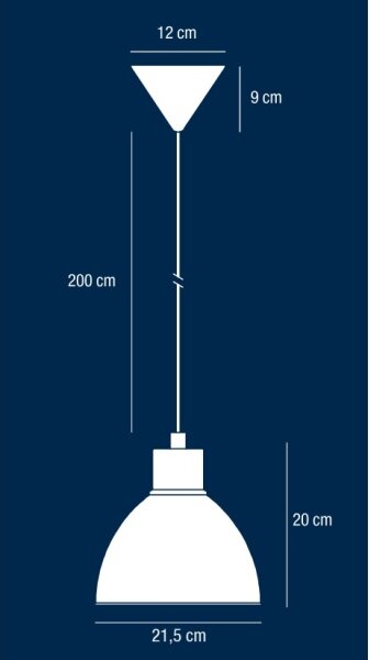Nordlux - Lampada a sospensione con cavo POP 1xE27/40W/230V nero