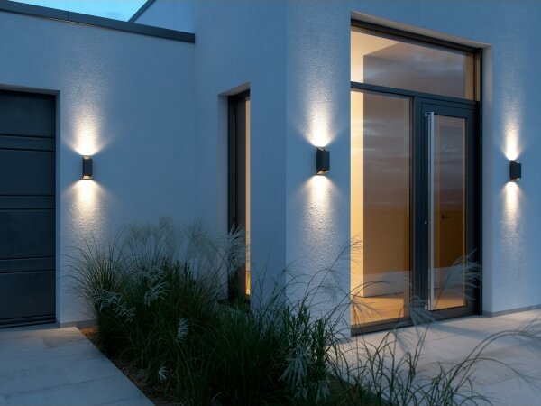 Nordlux - Applique da esterno NICO 2xGU10/35W/230V IP54 nero