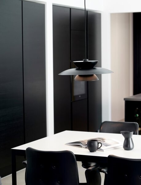 Nordlux - Lampadario a sospensione con filo CARMEN 1xE27/40W/230V nero