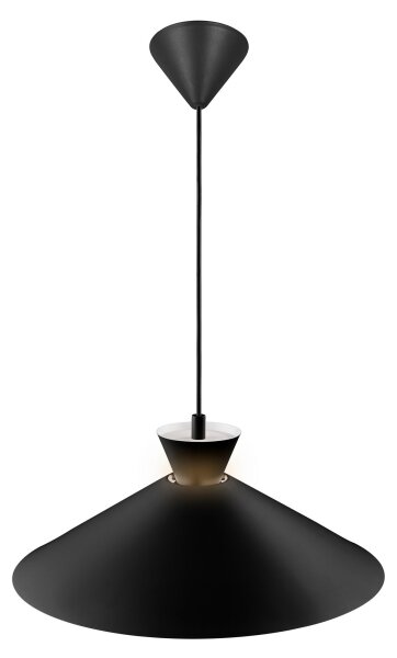 Nordlux - Lampadario a sospensione con filo DIAL 1xE27/40W/230V diametro 45 cm nero