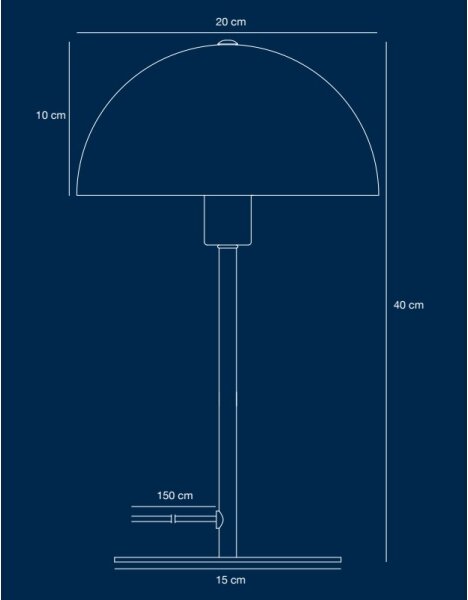 Nordlux - Lampada da tavolo ELLEN 1xE14/40W/230V oro/nero